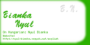 bianka nyul business card